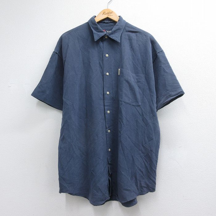 ラルフローレン 半袖シャツ ネイビー メンズXL相当 | 古着