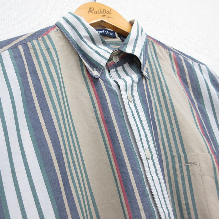 古着通販 XL☆古着 GANT 半袖 シャツ メンズ 90年代 90s 大きいサイズ