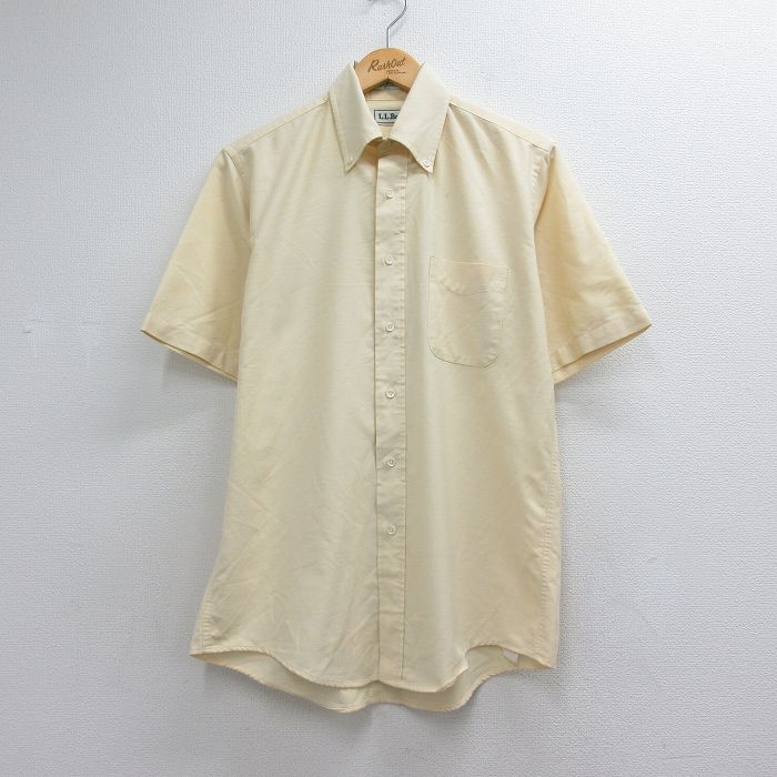 エルエルビーン 90s 半袖シャツ イエロー メンズL相当 | 古着