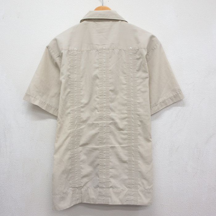 古着通販 XL☆古着 半袖 キューバ シャツ メンズ 80年代 80s 開襟