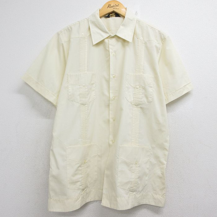 80s 半袖シャツ イエロー メンズXL相当 | 古着