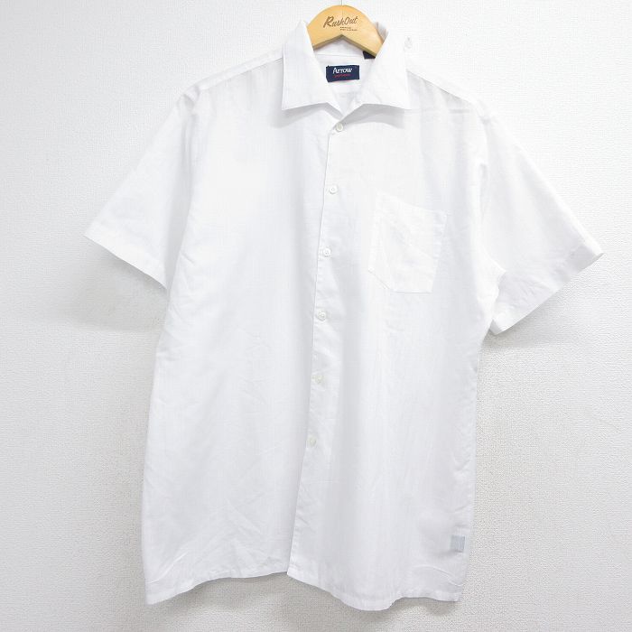 アロー 90s 半袖シャツ ホワイト メンズXL相当 | 古着