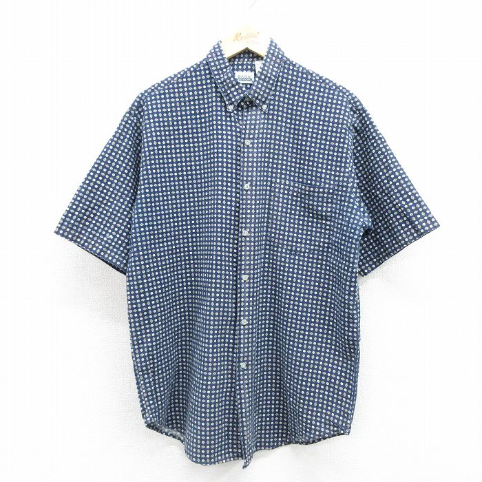ベーシックエディションズ 00s 半袖シャツ ネイビー メンズM相当 | 古着