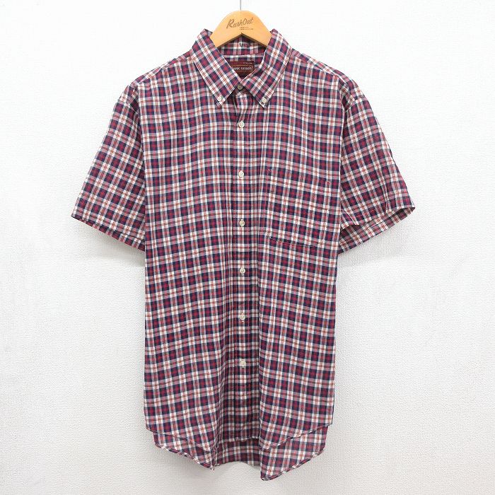 90s 半袖シャツ レッドチェック メンズXL相当 | 古着