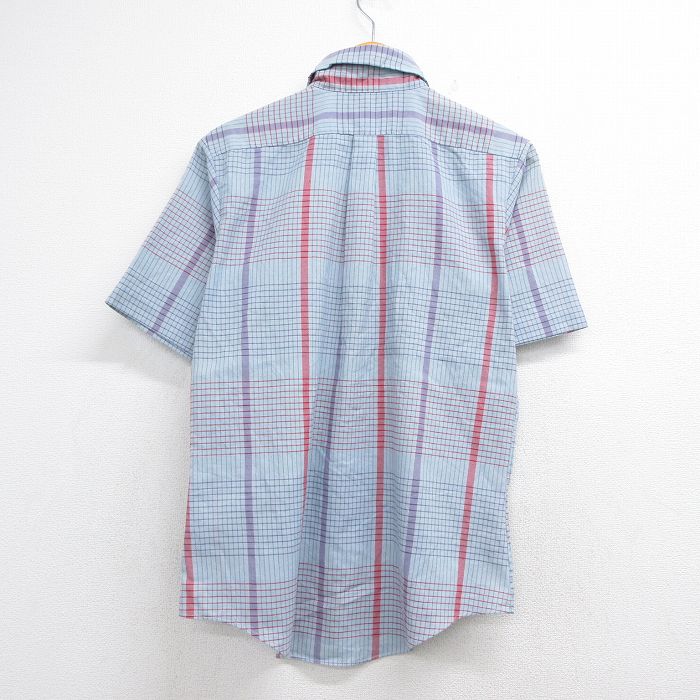 古着通販 L☆古着 半袖 シャツ メンズ 80年代 80s ボタンダウン ライト