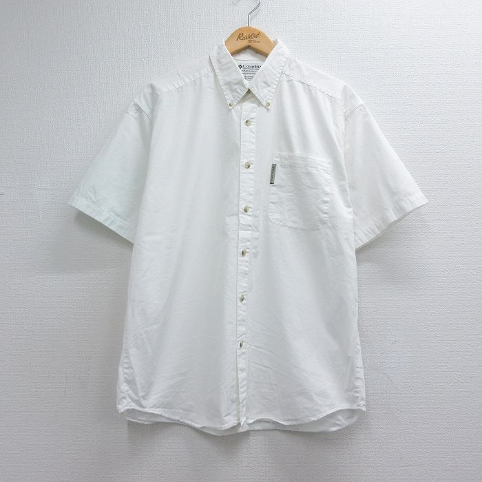 コロンビア 00s 半袖シャツ ホワイト メンズL相当 | 古着