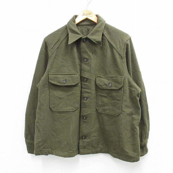 70s 長袖シャツ グリーン L | 古着