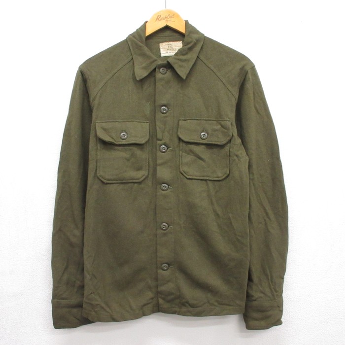 古着通販 M☆古着 長袖 ビンテージ シャツ メンズ 60年代 60s US