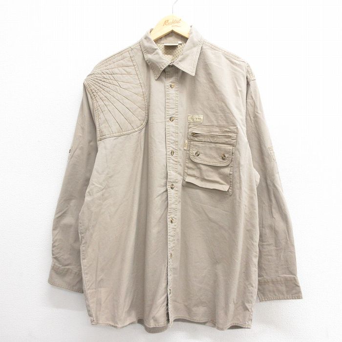 ハンティングシャツ ベージュ XL | 古着