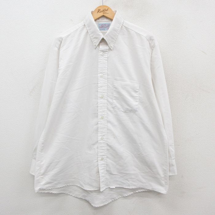 レッドキャップ 90s 長袖ワークシャツ ホワイト XL | 古着