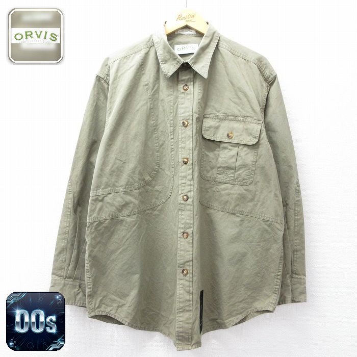 【50%OFF】00s 長袖シャツ グリーン XL | 古着