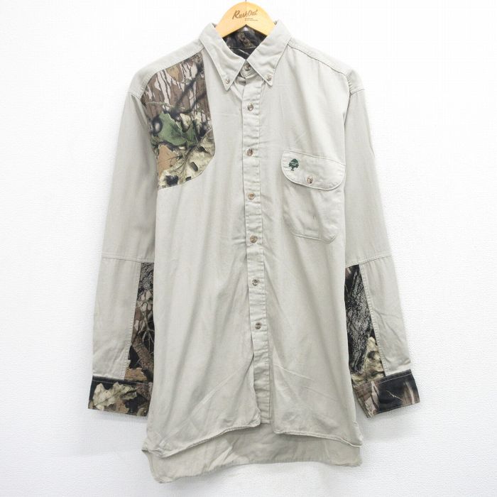 【20%OFF】ハンティングシャツ モッシーオーク ベージュ L | 古着