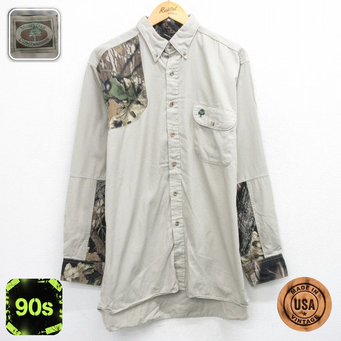 【50%OFF】ハンティングシャツ モッシーオーク ベージュ L | 古着