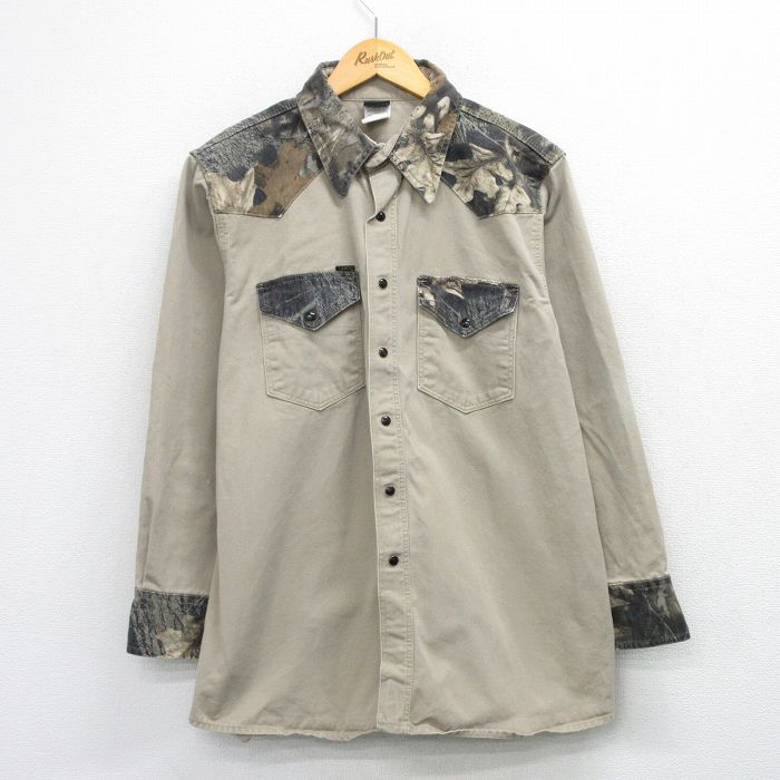 ハンティングシャツ ベージュ XL | 古着