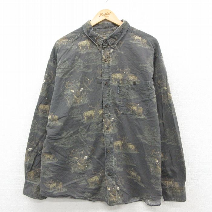 【20%OFF】ウールリッチ 長袖ハンティングシャツ シカ グレー XL | 古着