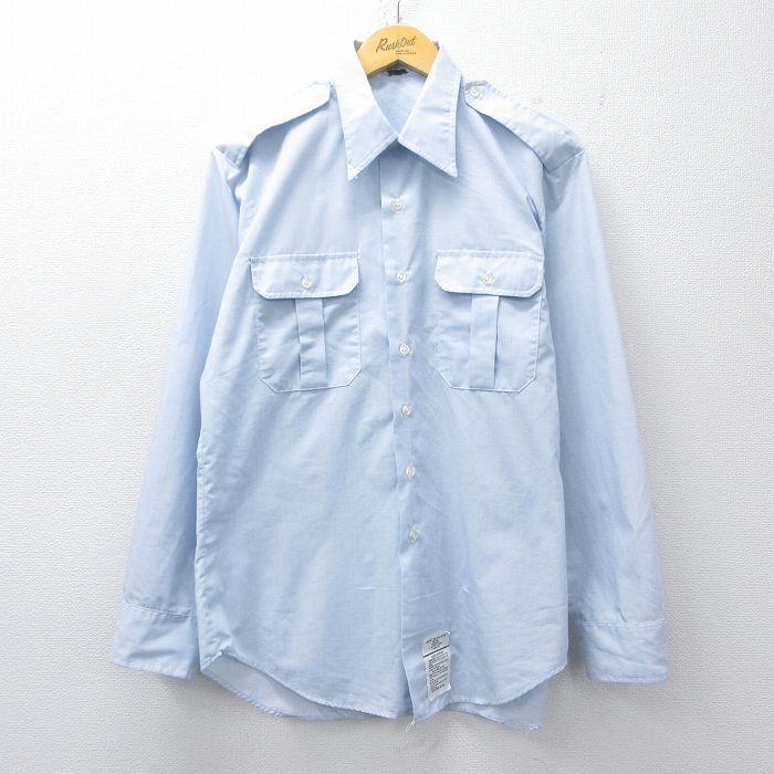 【20%OFF】90s ミリタリーシャツ ネイビー XL | 古着