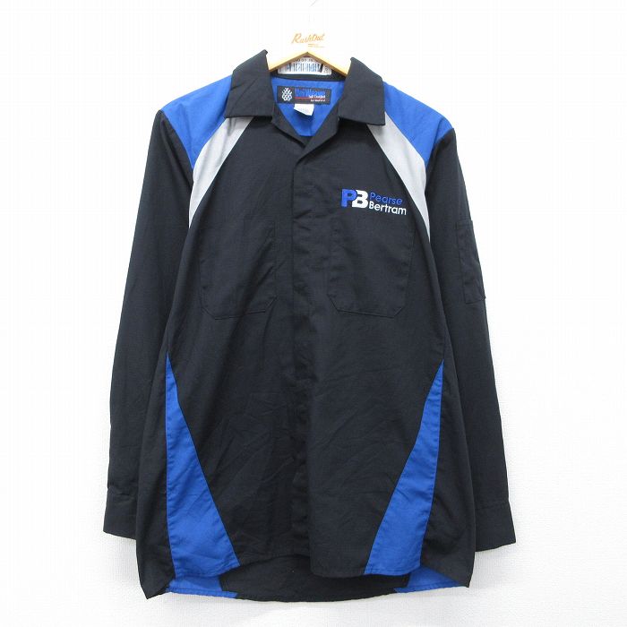 【20%OFF】Pearse Bertram 長袖ワークシャツ ブラック L | 古着