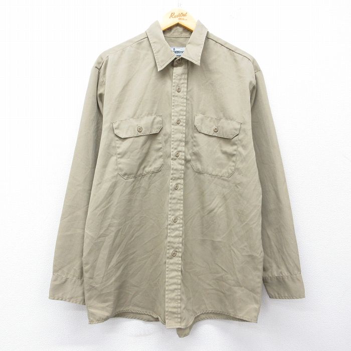 【20%OFF】ローバックス 90s 長袖ワーク ベージュ XL | 古着