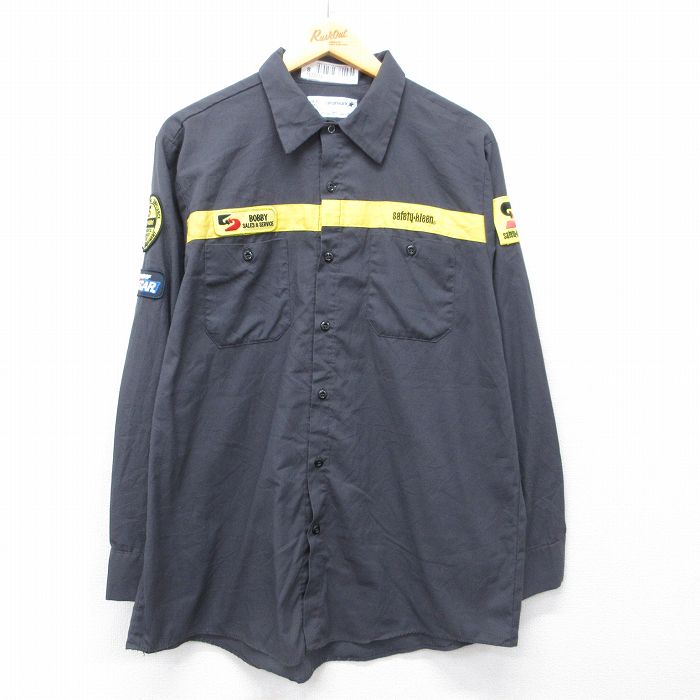 NASCAR safty kleen 長袖ワークシャツ グレー XL | 古着