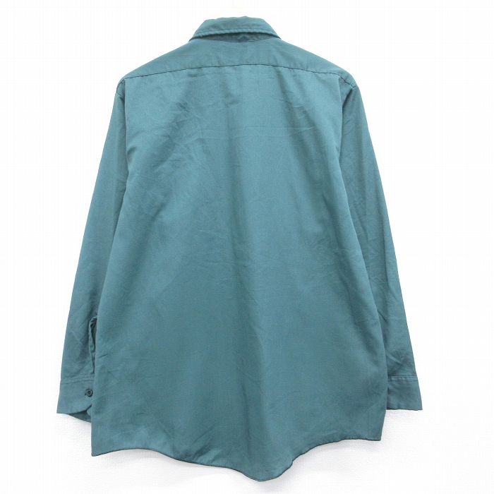 古着通販 XL☆古着 ディッキーズ 長袖 ワーク シャツ メンズ 80年代