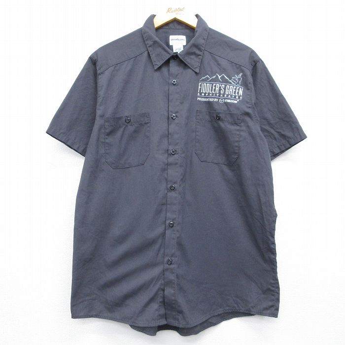 Wear Guard 00s 半袖ワークシャツ FIDDLERS GREENマツダ グレー XL | 古着
