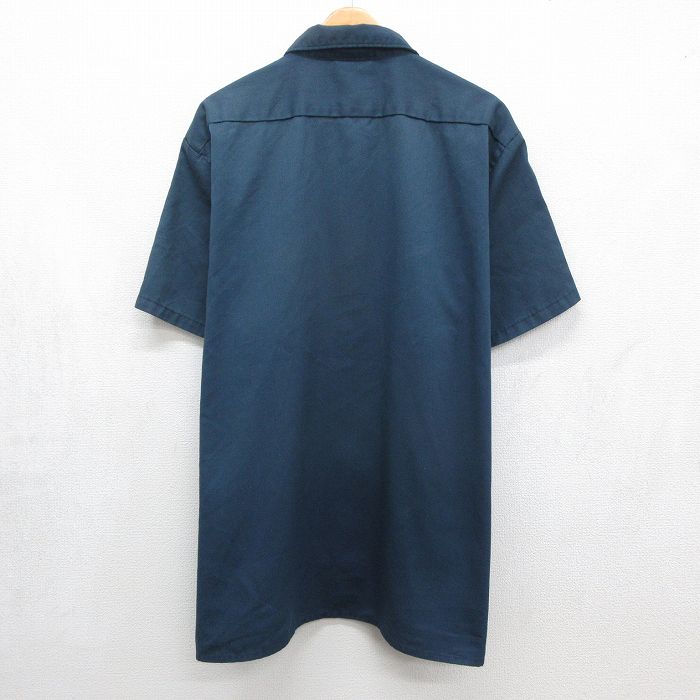 古着通販 XL☆古着 ディッキーズ 半袖 ワーク シャツ メンズ 90年代