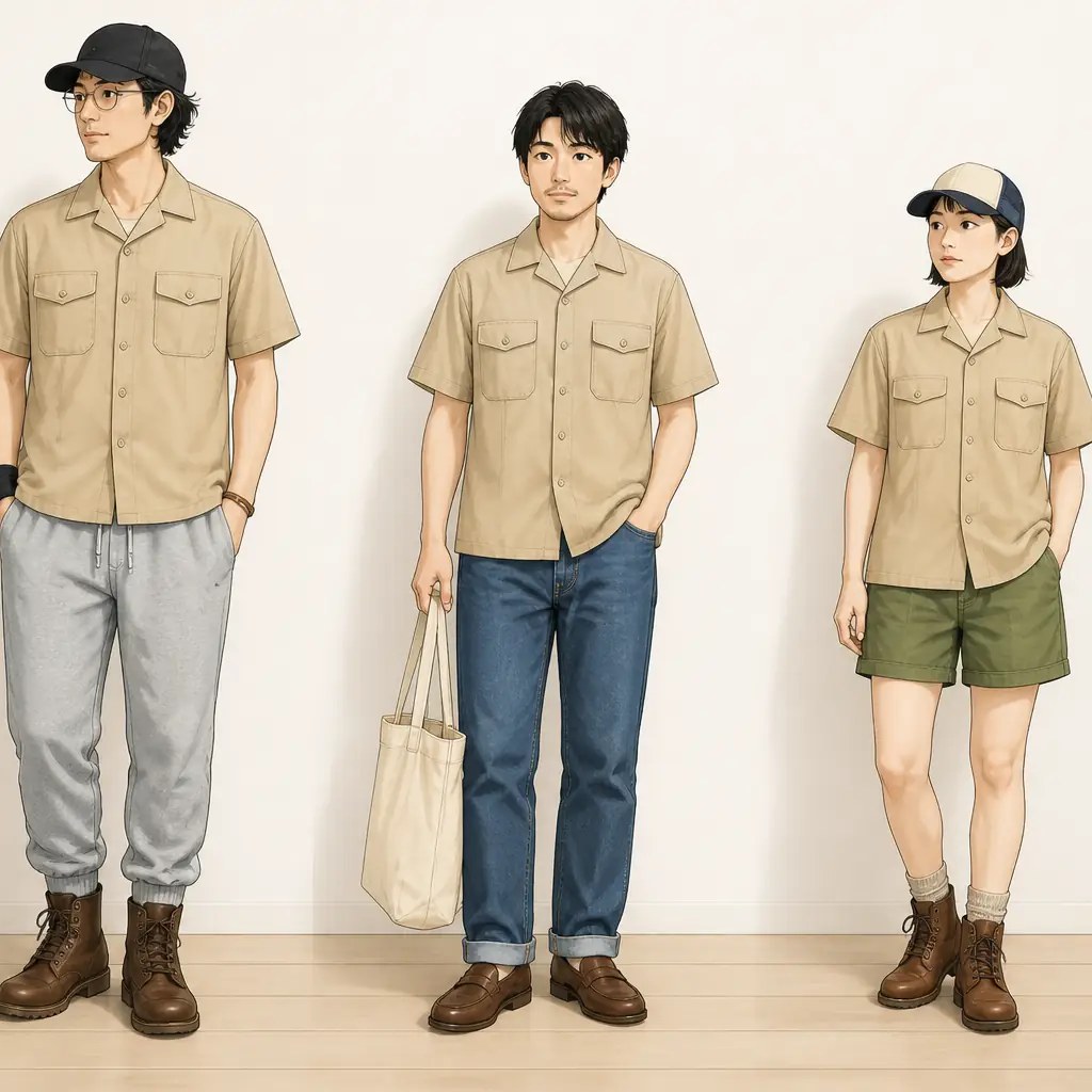 古着通販 M☆古着 半袖 ミリタリー シャツ メンズ 80年代 80s US 