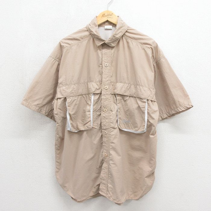 フィッシングシャツ ベージュ メンズXL相当 | 古着