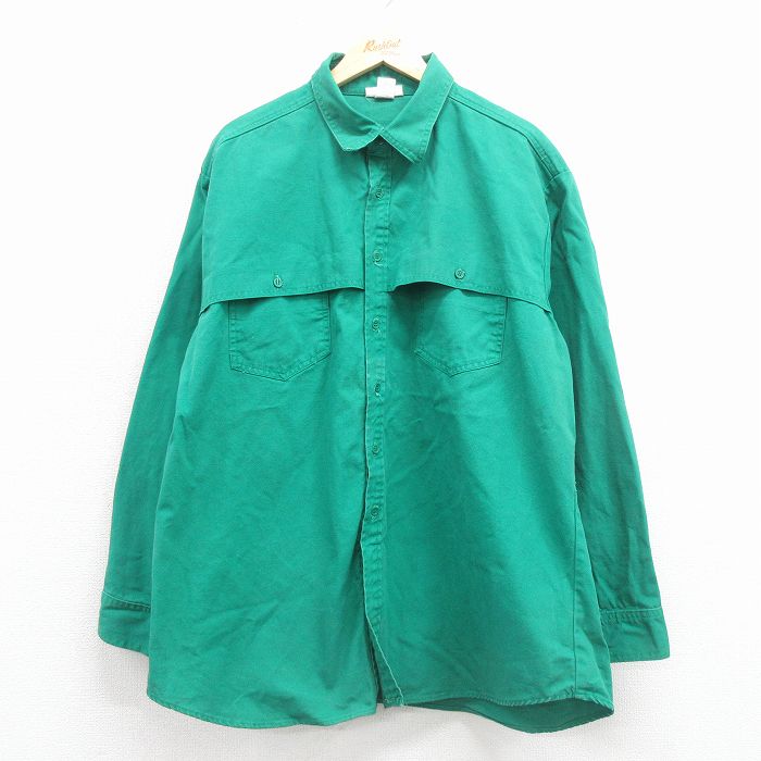 ウエスタンシャツ 90s 緑 XL | 古着