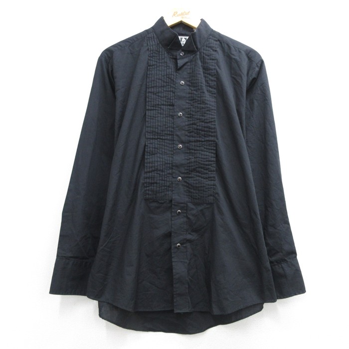 ELY 00s 長袖ウエスタンシャツ タキシード ブラック メンズL相当 | 古着