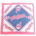 中古 バンダナ 90年代 90s MLB クリーブランドインディアンス コットン 赤他 メジャーリーグ ベースボール 野球 26mar18