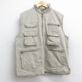 L★古着 バナナリパブリック BANANA REPUBLIC ブランド ハンティング ベスト メンズ 80年代 80s コットン ベージュ カーキ 25oct15 中古 アウター