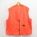 XL★古着 ダックスバック ハンティング ベスト メンズ 90年代 90s USA製 オレンジ 25oct25 中古 アウター