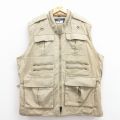 XL★古着 ハンティング ベスト メンズ 90年代 90s 大きいサイズ ベージュ 25dec03