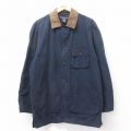 L★古着 バナナリパブリック 長袖 ハンティング ジャケット メンズ 00年代 00s コットン 紺他 26jan20