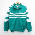 アディダス 90s 長袖ジャージ ワンポイントロゴ グリーン XL | 古着