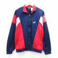 ナイキ 90s 長袖ジャージ ビッグロゴ ネイビー L | 古着