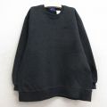 古着 リーボック REEBOK 長袖 スウェット キッズ ボーイズ 子供服 00年代 00s ワンポイントロゴ クルーネック 濃グレー 霜降り 24jan10