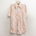 古着 Kマート 半袖 シャツ キッズ ボーイズ 子供服 70年代 70s 総柄 ピンク他 24apr13