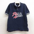 古着 ラルフローレン Ralph Lauren 半袖 ブランド ポロ シャツ キッズ ボーイズ 子供服 ビッグロゴ コットン 鹿の子 紺他 ネイビー 24may27