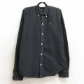古着 ラルフローレン Ralph Lauren 長袖 ブランド シャツ キッズ ボーイズ 子供服 90年代 90s ワンポイントロゴ オックスフォード コットン ボタンダウン 黒 ブラック 24jul01