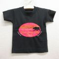 古着 フルーツオブザルーム 半袖 ビンテージ Tシャツ キッズ ボーイズ 子供服 90年代 90s グレートスモーキーマウンテンズ クルーネック USA製 黒 ブラック 24jul31