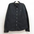 古着 ラルフローレン Ralph Lauren 長袖 ブランド シャツ キッズ ボーイズ 子供服 ワンポイントロゴ 黒 ブラック 24aug26
