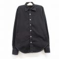 古着 ラルフローレン Ralph Lauren スポーツ 長袖 ブランド シャツ キッズ ボーイズ 子供服 ワンポイントロゴ コットン ボタンダウン 黒 ブラック ストライプ 24oct22