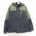 古着 コロンビア COLUMBIA 長袖 ナイロン ジャケット パーカー キッズ ボーイズ 子供服 ワンポイントロゴ ツートンカラー 黒他 ブラック 25feb13