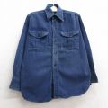 古着 長袖 ビンテージ ボーイスカウト シャツ キッズ ボーイズ 子供服 60年代 60s マチ付き 紺 ネイビー 【spe】 25mar03