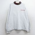 古着 長袖 ビンテージ Tシャツ キッズ ボーイズ 子供服 90年代 90s ガッチャ コットン クルーネック USA製 薄グレー 霜降り 25may07