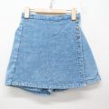 古着 スカート キッズ ガールズ 子供服 90年代 90s コットン USA製 薄紺 ネイビー デニム 25jun03