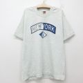 古着 フルーツオブザルーム 半袖 ビンテージ Tシャツ キッズ ボーイズ 子供服 90年代 90s ニューヨーク クルーネック USA製 薄グレー 25jun03