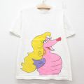 古着 半袖 ビンテージ Tシャツ キッズ ボーイズ 子供服 90年代 90s タツノオトシゴ コットン クルーネック 白 ホワイト 25jun05